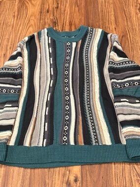 Abercrombie and fitch Coogi inspired 3D knit sweater mens L